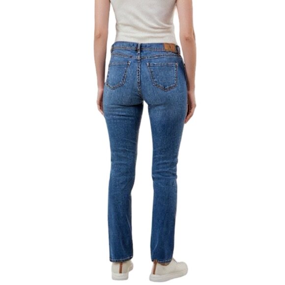 US Polo Assn Low Rise Slim Straight Womens Stretch Jeans, Size 32/33 - Picture 2 of 13